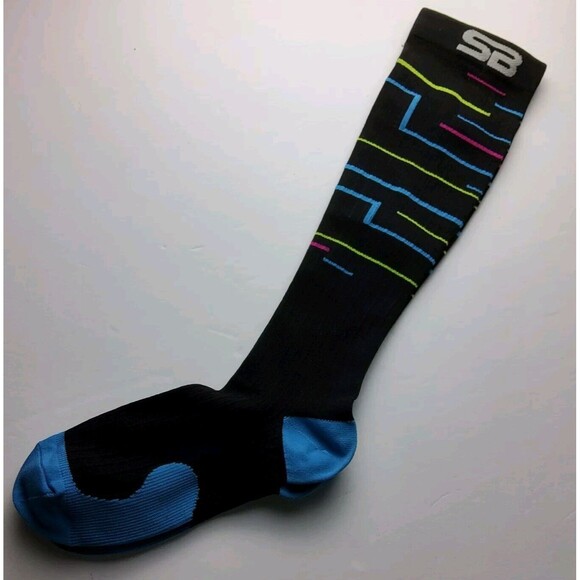 SB SOX Compression Socks Multicolor Lines Size S/M - Picture 1 of 2